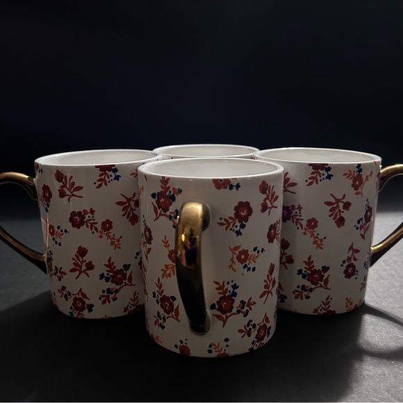 Martha Stewart Collection Floral Mugs Lot Of 4 - Picture 10 of 10